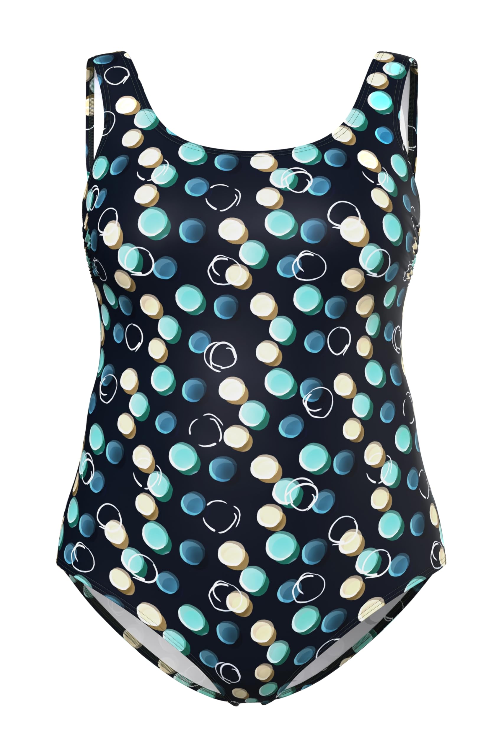Ulla Popken Badeanzug Alice, Dg, Bubbles Set Bikini Donna