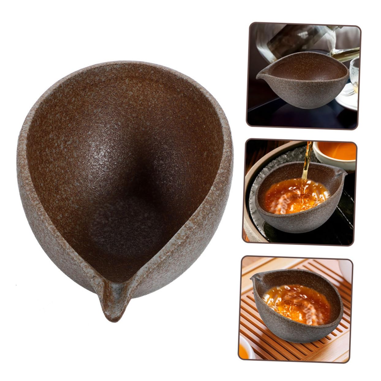Hemobllo 2pezzi Tazze tè Giapponesi con Beccuccio Ad Gongfu Tea Set per Infusione tè Design e