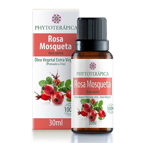 Óleo Vegetal de Rosa Mosqueta Phytoterápica, 30ml, para Pele e Cabelo, Extraído a Frio, Rico em Ômega 3 e 6 Óleo Vegetal de Rosa Mosqueta Phytoterápica, 30ml, para Pele e Cabelo, Extraído a Frio, Rico em Ômega 3 e 6