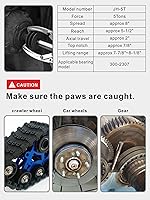 Vista 2 de Extractor de engranajes hidráulico, extractor hidráulico de capacidad máxima de 5 toneladas, separador de cubo de rodamiento de 2 o 3 mordazas