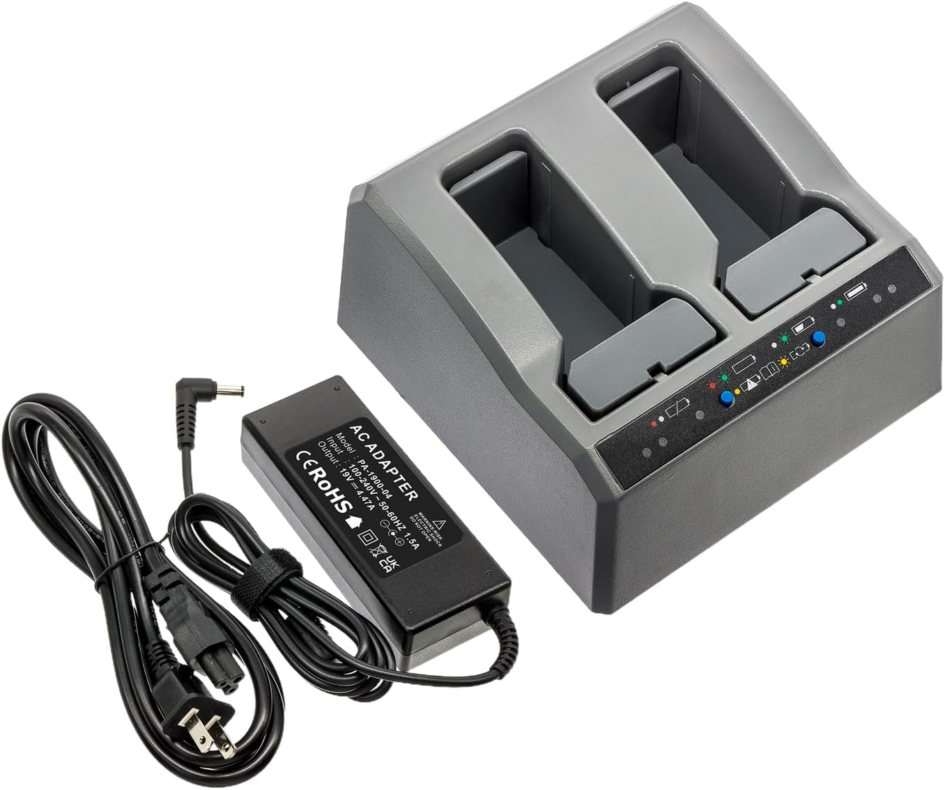 Trimble Dual Bay Charger 53018010 53022010 for 5700, R10, R12 SPS985, R4, R6, R7, R8, SPS710, SPS720, SPS730, SPS780, SPS882, SPS930, SPS986, VX Total Stations