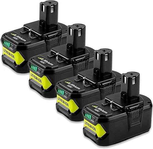 Reemplazo mejorado de iones de litio 4P 7.0Ah para batería Ryobi de 18 V compatible con baterías Ryobi P103 P104 P105 P108 P109 18 voltios