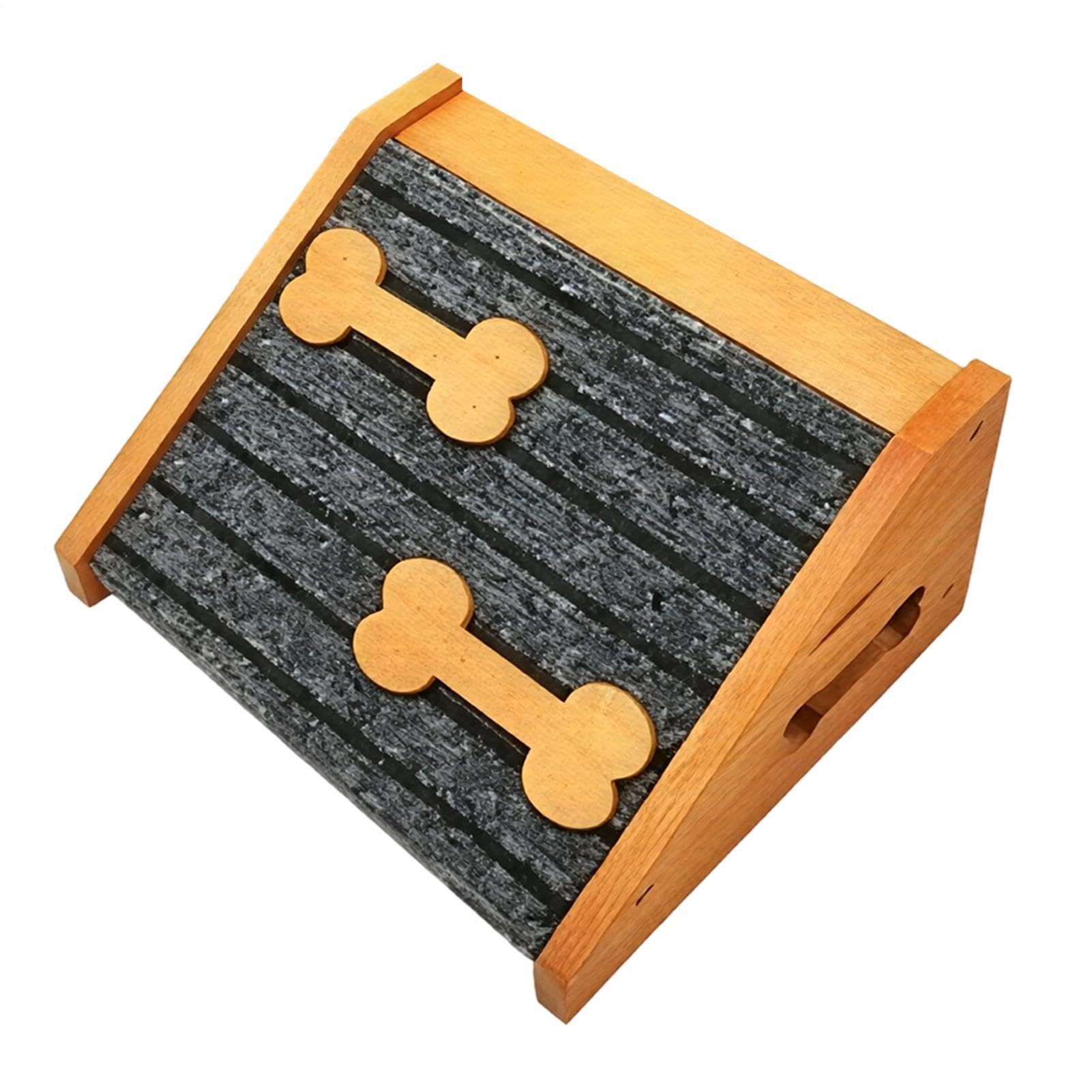 Rampa para Mascotas de tamaño pequeño | Escalera de Madera con Superficie Antideslizante,Rampa para Mascotas con Almohadilla De Fieltro,para Cama sofá Dormitorio Interior Exterior