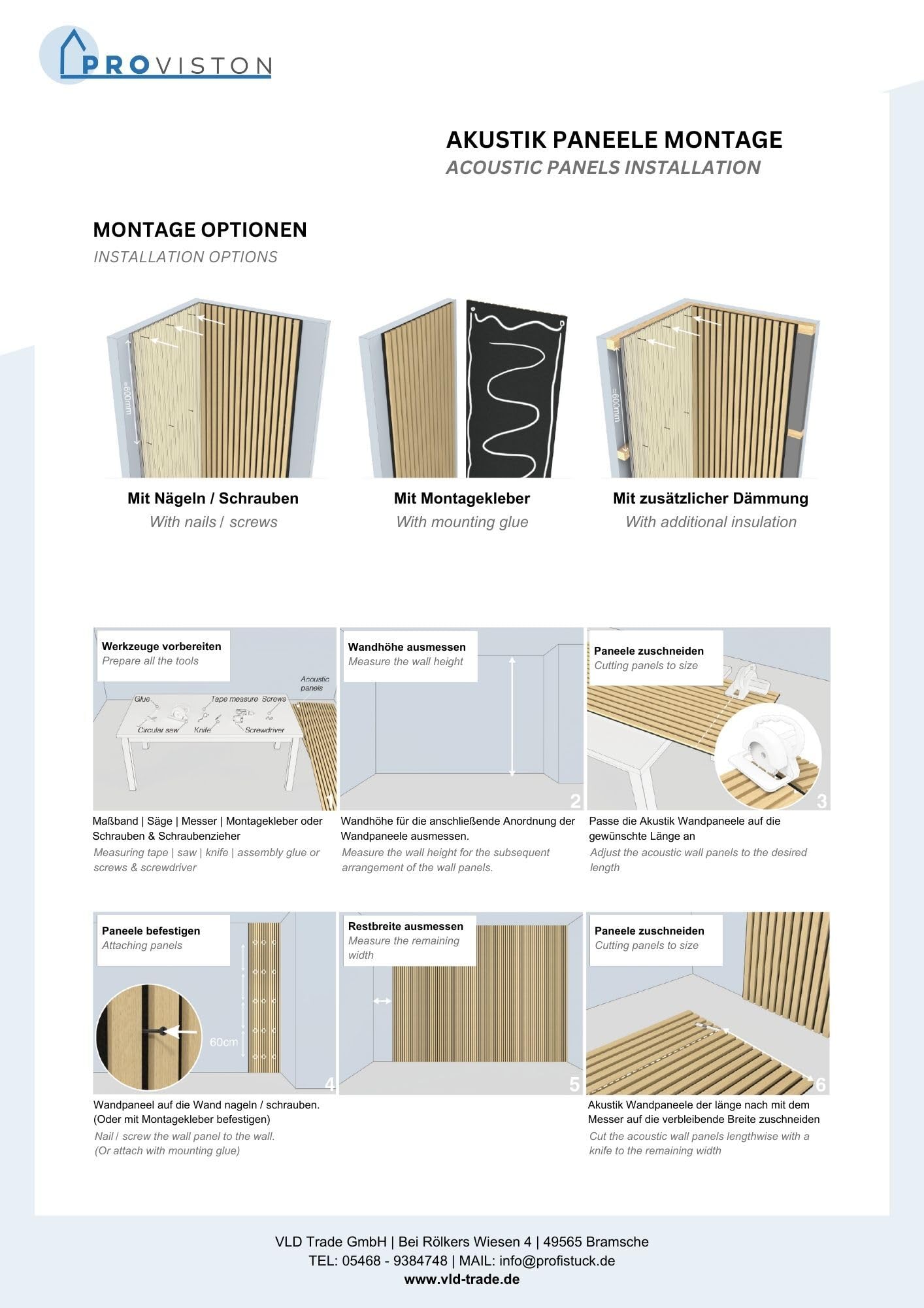 PROVISTON Zestaw 4 paneli ściennych 3D akustycznych 400 x 21 x 400 mm dąb jasno fornirowane płyty MDF drewniane podłoże filcowe jako materiał nośny