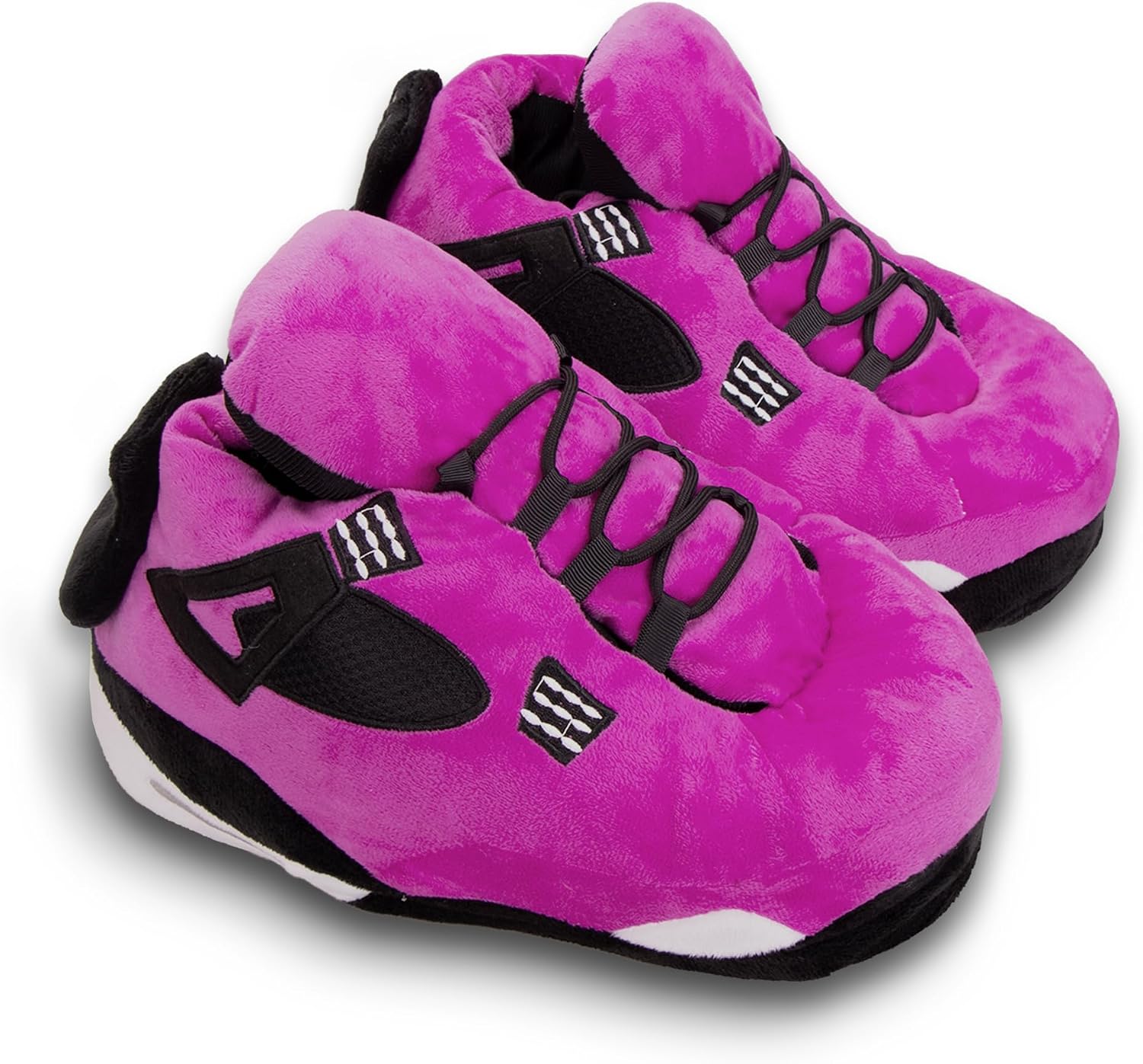 Plush Sneaker Slippers, 17 Styles-Quiet Soles (No Waking Loved Ones), Anti-Slip Dry Indoor, Cozy for Cold Days, US 8-12 Unisex