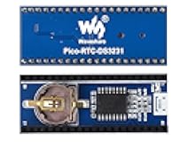 Precision RTC Module, Compatible with Raspberry Pi Pico, Real-Time Clock Module with DS3231 Chip, I2C Interface, Stackable Design, Dual Programmable Alarms
