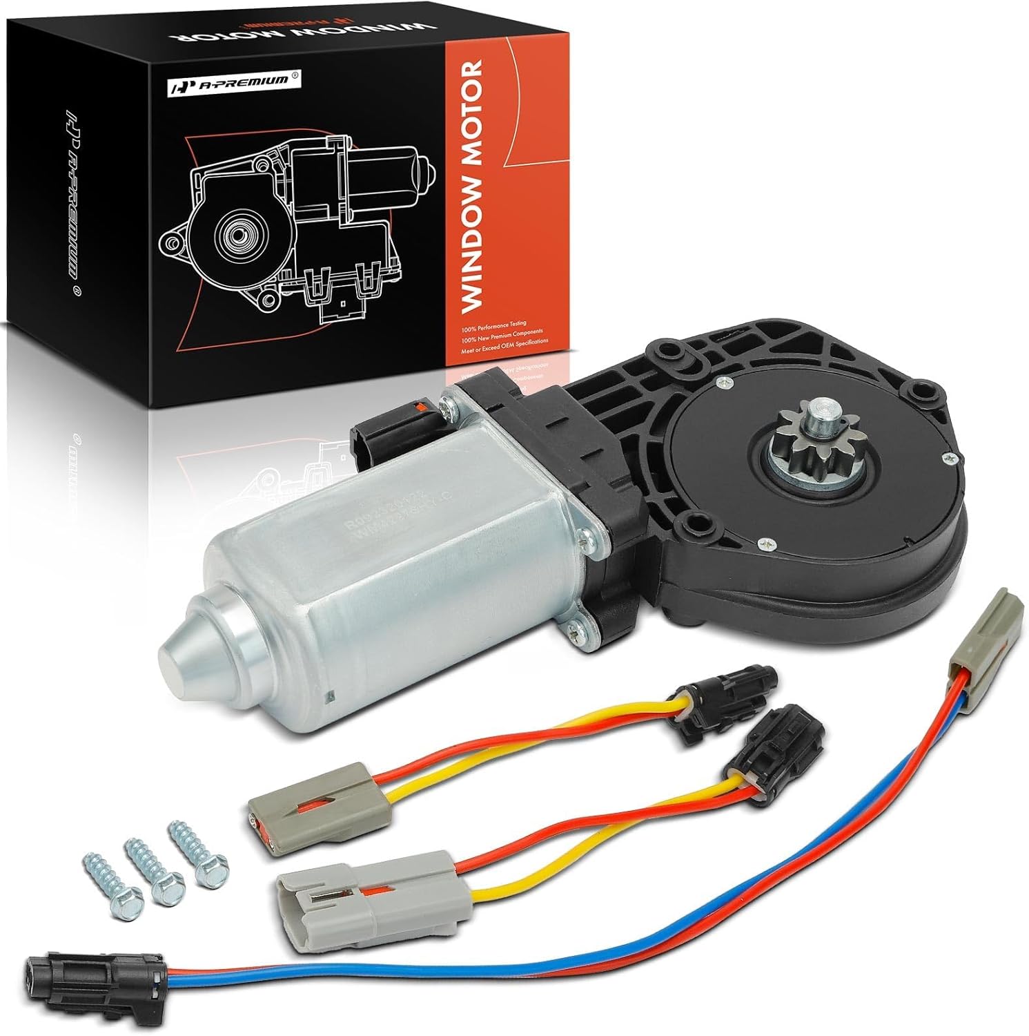 A-Premium Power Window Lift Motor Compatible with Ford F-150 1997-2003, F-250 1997-1999, F-250 HD, F-350 1997, Expedition 1997-2002, F-150 Heritage & Lincoln Navigator, Replace# F65Z1523394-AB