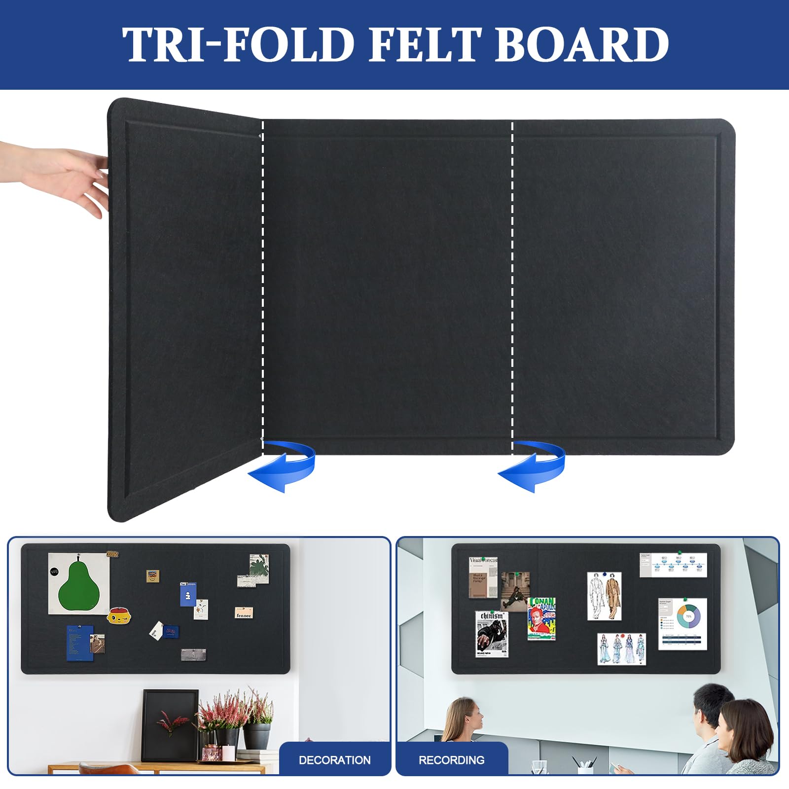 Grote kurkplaat prikbord 120 x 60 cm, ronde randen Grote kurkplaat prikbord 120 x 60 cm, ronde randen