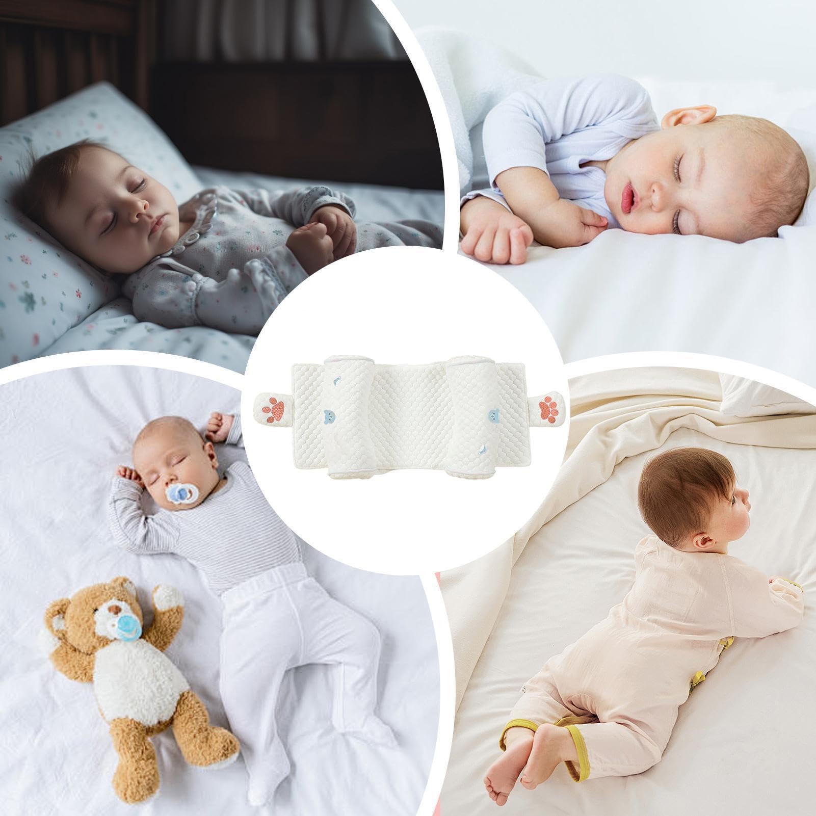 De Almohada para Niños,Almohadilla Suave De Algodón Transpirable | Almohada para Dormir En Cochecito - Niños y Niñas Interior Exterior Hogar Dormitorio Guardería Cama Cuna