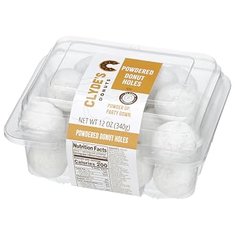 Clyde's Powdered Cake Donut Holes, Frozen, 24ct