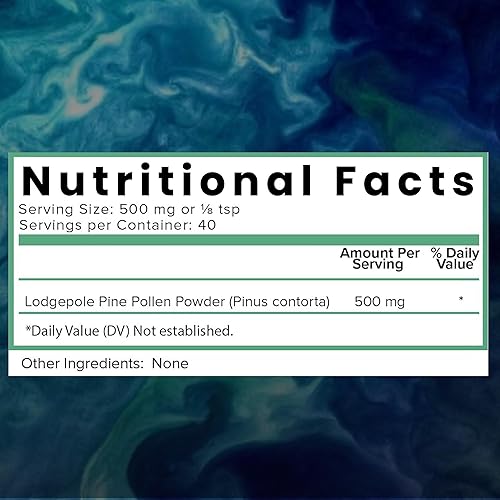 Miniatura 3 de Holistic Bin Polen de pino orgánico en polvo de grado farmacéutico, cosechado silvestre, polen de pino canadiense dorado Sin OMG, sin aditivos