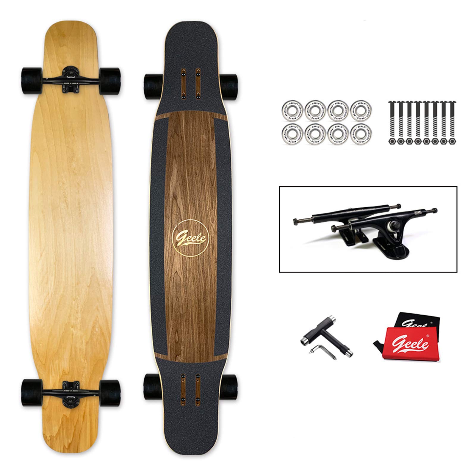 Amazon Co Jp 初心者のためのスケートボードクルーザーエクストリームスポーツのためのスケートボード7層メープルダブルレッグボード凹型 スケートボード おもちゃ