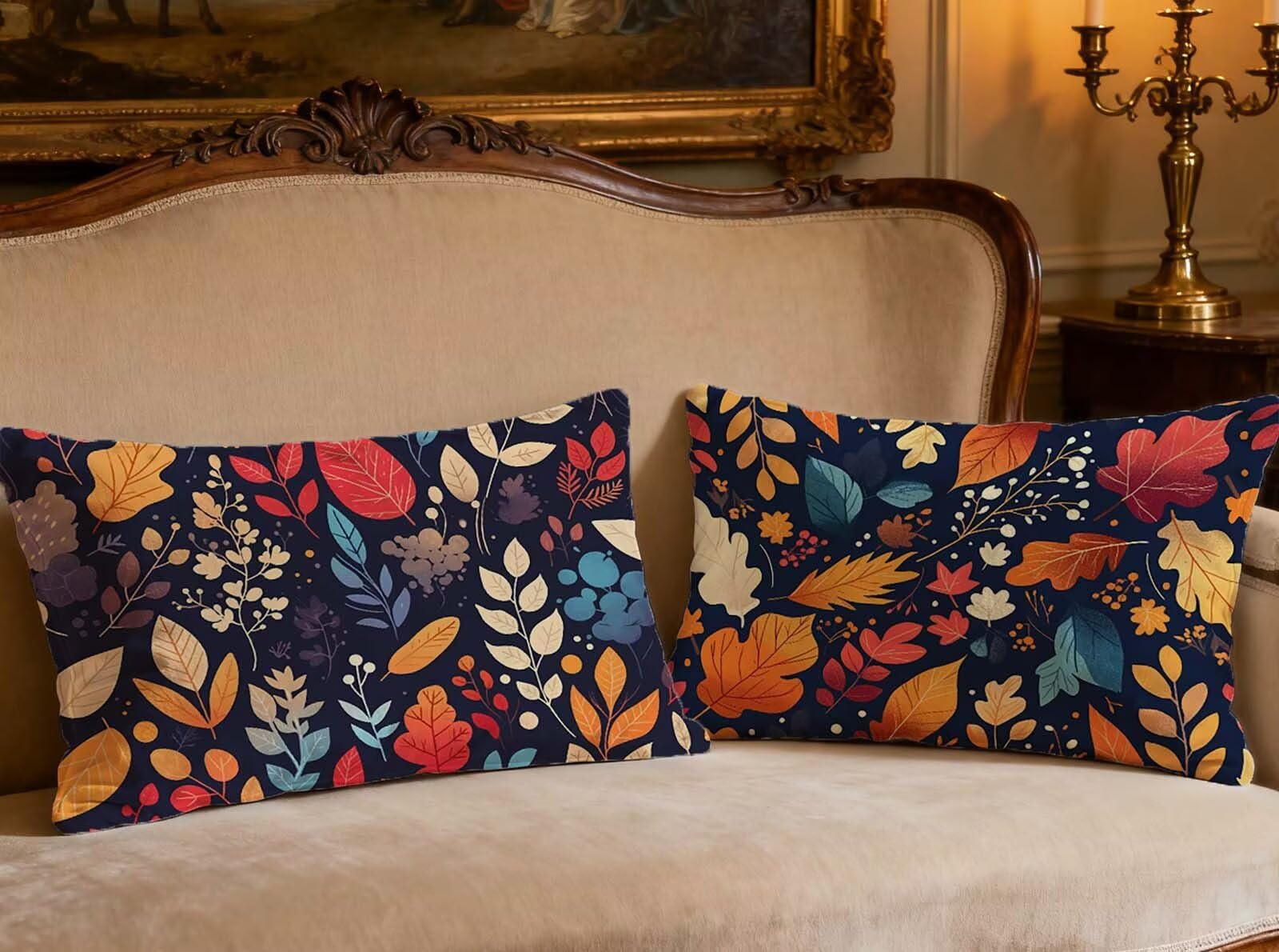 Housse de coussin 70x90cm en velours pour rénover votre canapé de salon