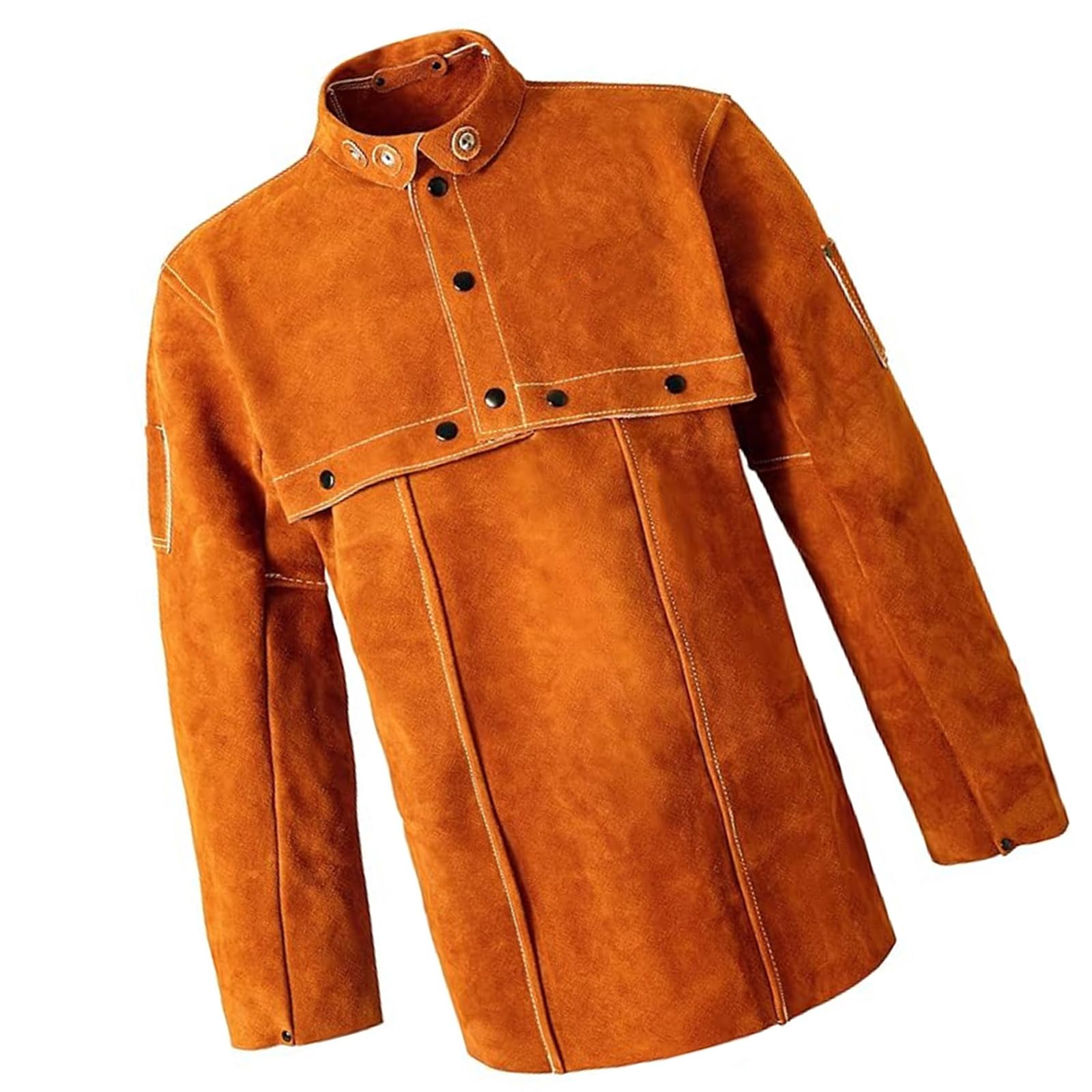 Kaeltsyn Professional Leather Welder Coat Heatproof Thermal Insulation Strong Welding For Metalworking Resistant Work