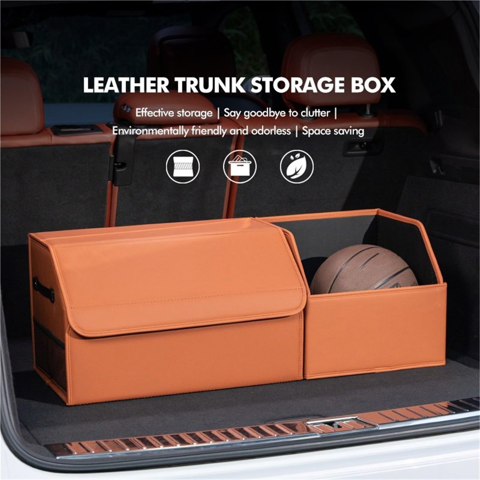 Torba podróżna awaryjna Duża pojemność składany schowek samochodowy organizer bagażnika pasuje do JAC JS2 S3 JS3 J2 S5 T8 Refine J5 J6 J7 J4 Vapour(Orange,L)