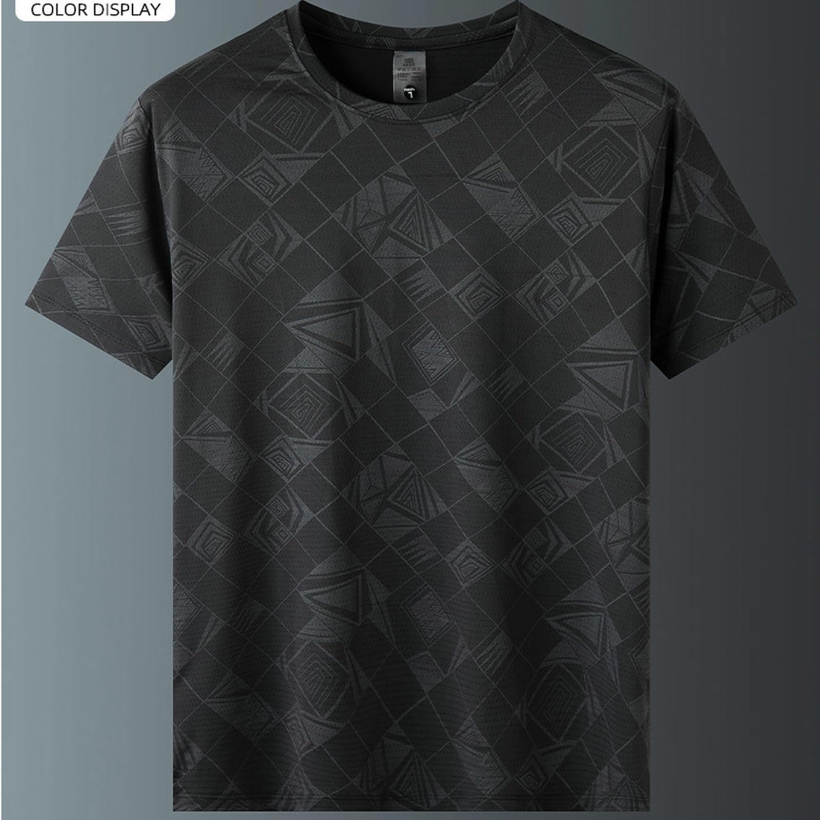 Męskie t-shirty szybkoschnąca koszulka z lodowego jedwabiu dla mężczyzn - miękka, oddychająca, sportowa koszulka z krótkim rękawem do biegania - cienka, wygodna odzież letnia