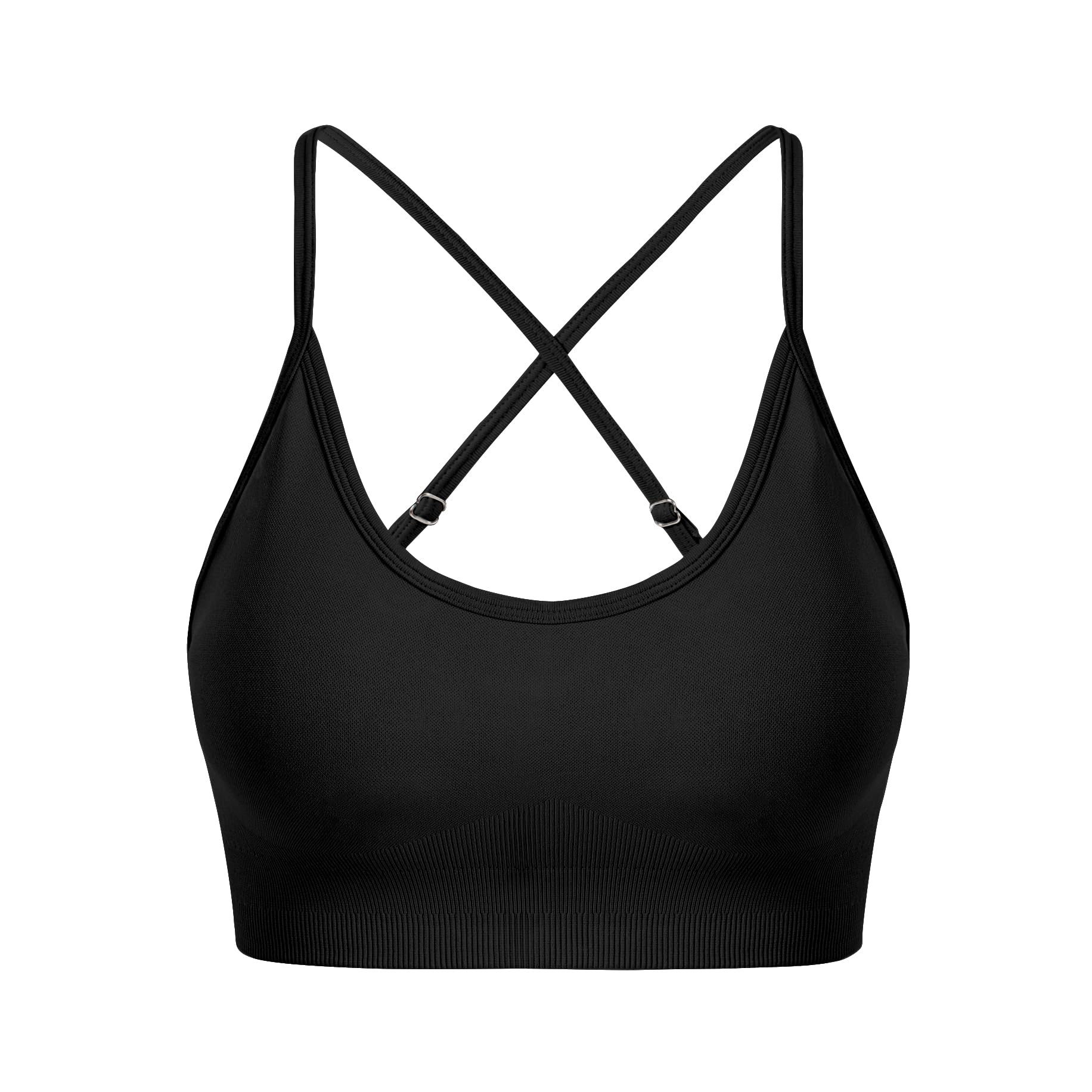 L9 OVESPORT Women's Sports Bras Tie-dye Seamless Workout Criss Cross Gym Yoga Strappy Crop Bra