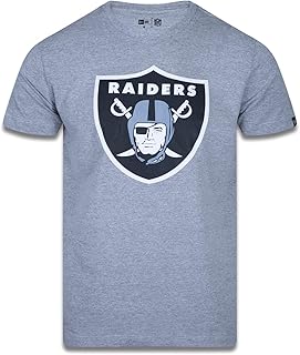 CAMISETA MANGA CURTA NFL LAS VEGAS RAIDERS PRETO MESCLA CINZA New Era