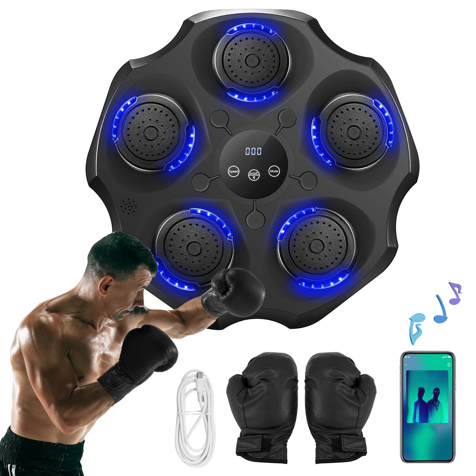 Amazon.com : Newhai Upgraded Music Boxing Machine with LED