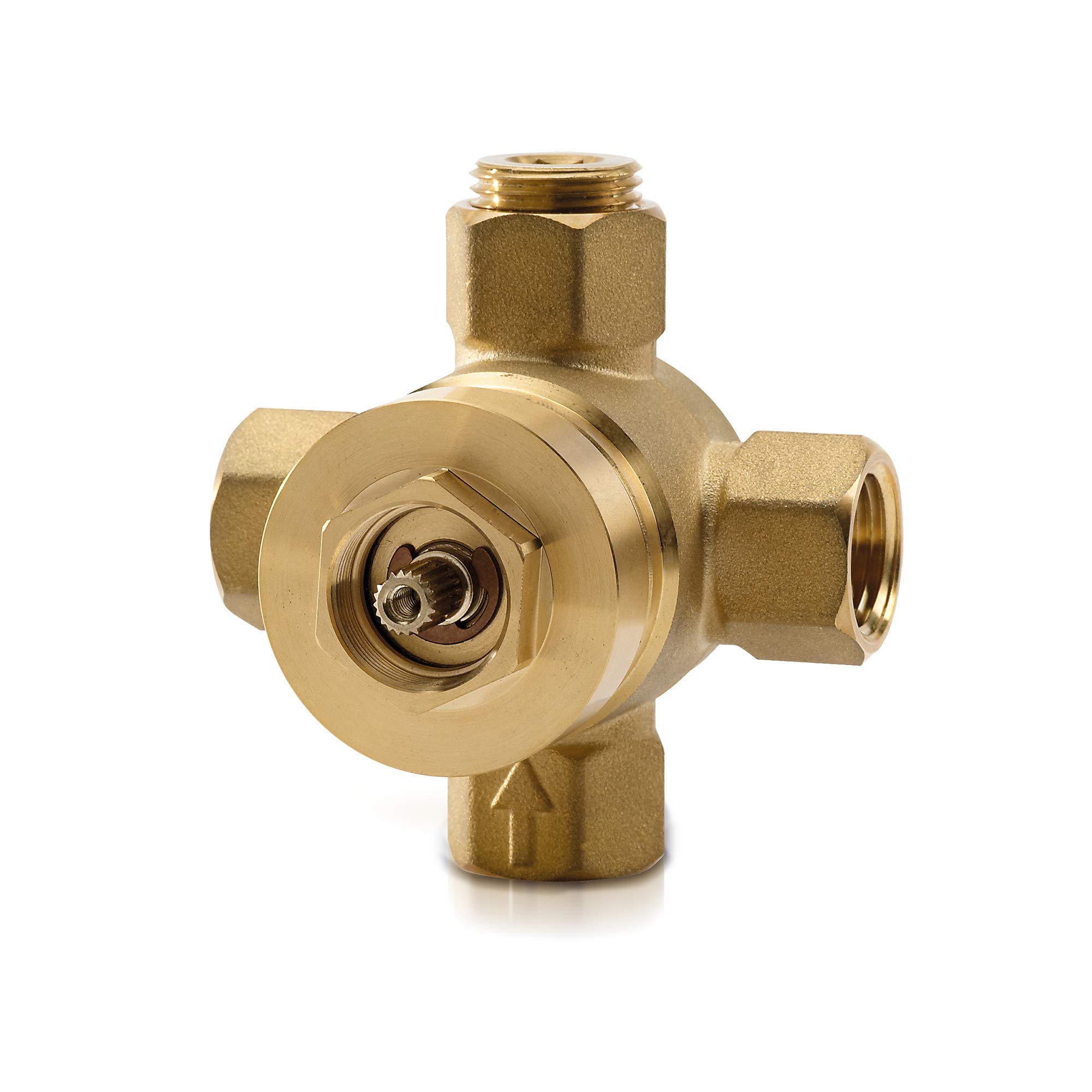 とわわ TOTO TSMV Two-Way Diverter Valve with Off, Brass, 0.5 Inch