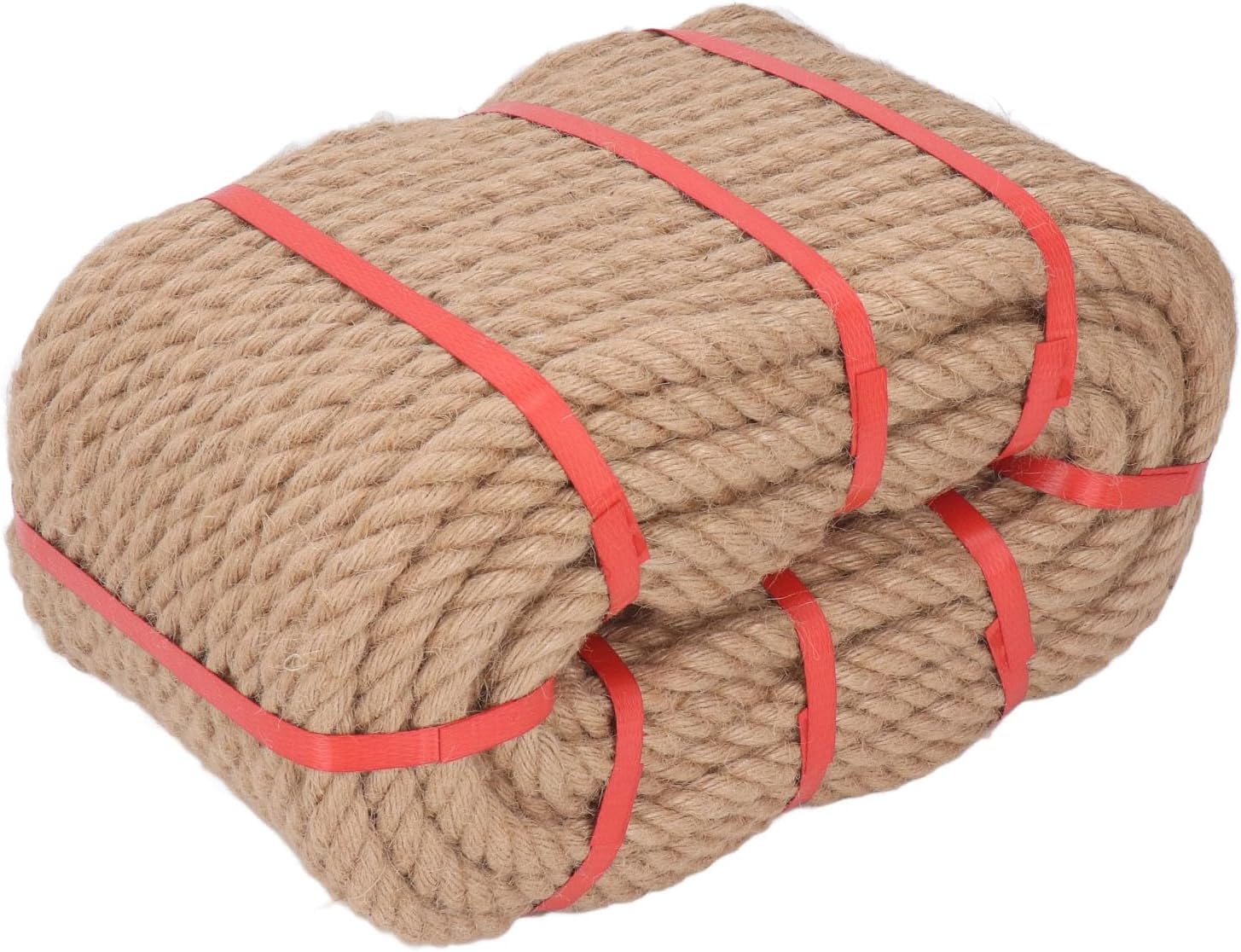 Eujgoov Hemp Rope Multi Purpose Twisted Hemp Rope, Twisted Decoration Security for DIY Crafting and Wrap Flower Pots (14mm)