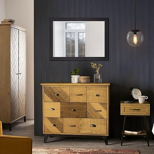 Miniatura 8 de Design House 547083-ESP Shorewood - Decoración de pared rectangular con marco de madera tradicional, para sala de estar, dormitorio, espejo de