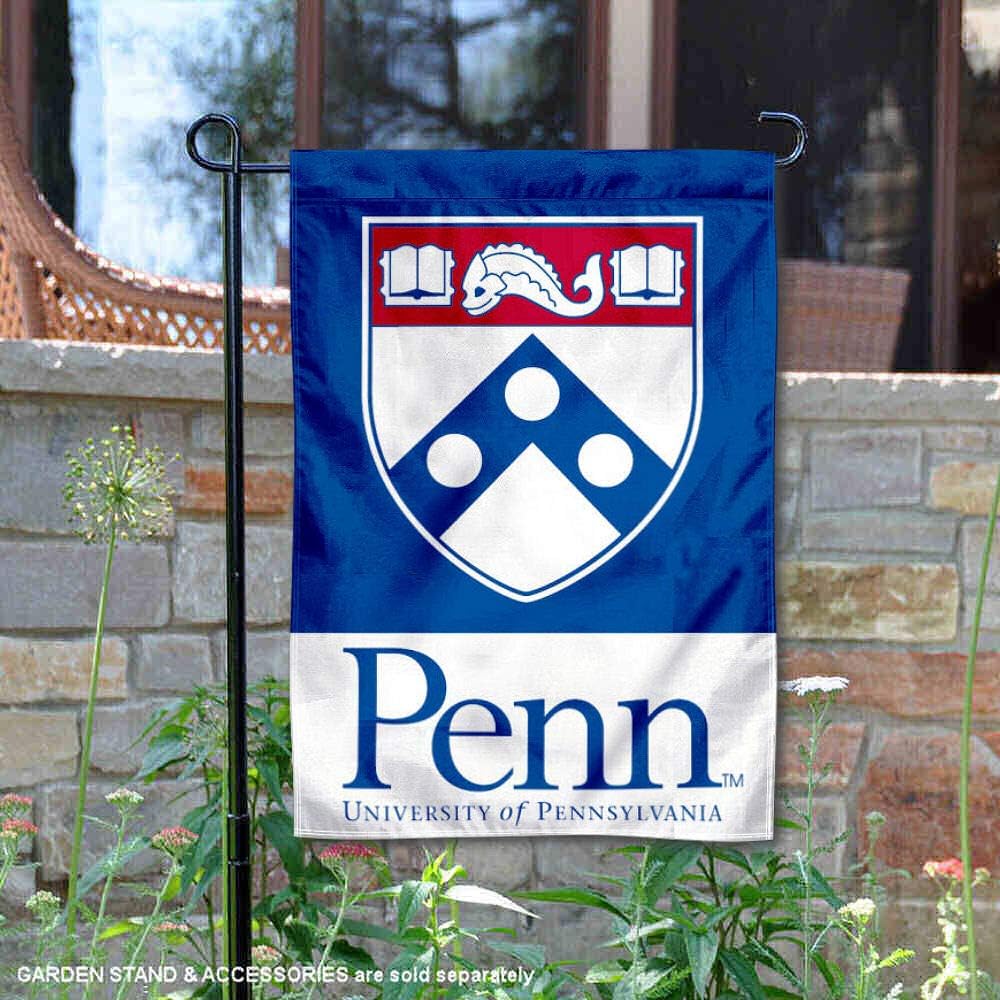 Penn Quakers Shield Garden Flag - Image 2