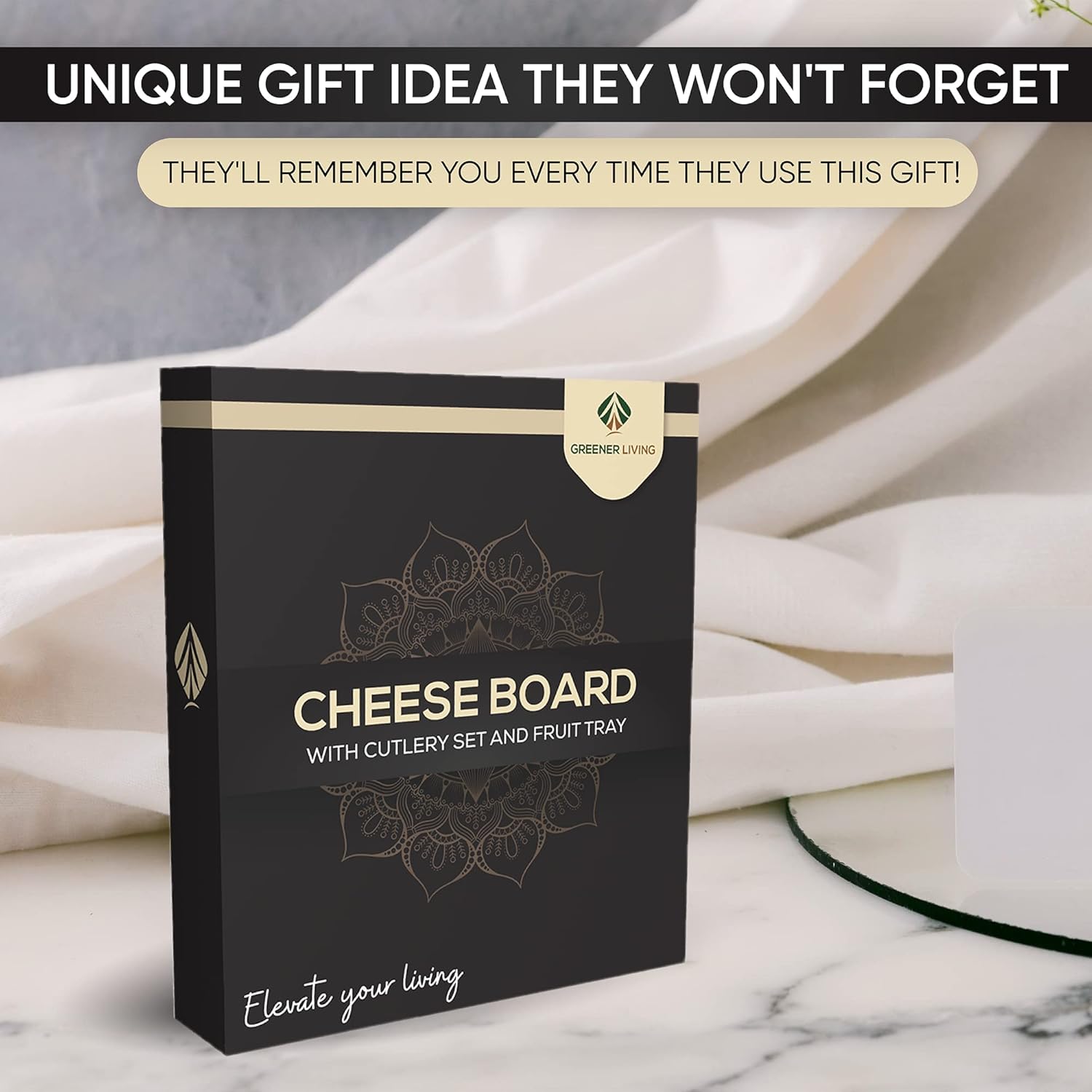 Unique Cheese Board Birthday Gifts for Women - Charcuterie Board with Knife Set and Fruit Tray Perfect as House Warming Present for New Home Wedding Gift for Her