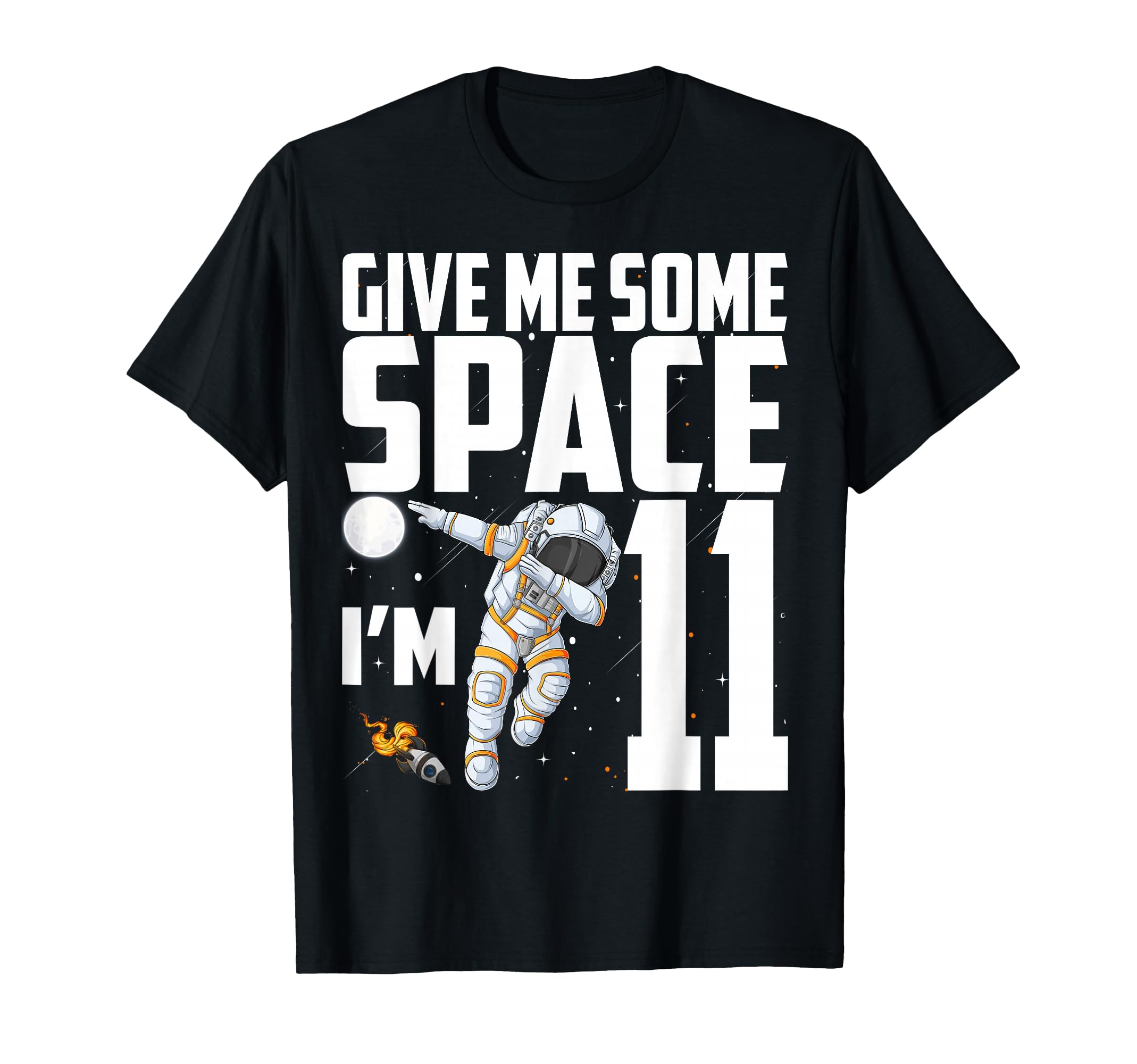 11 Year Old Outer Space 11th Birthday Astronaut Planets T-Shirt