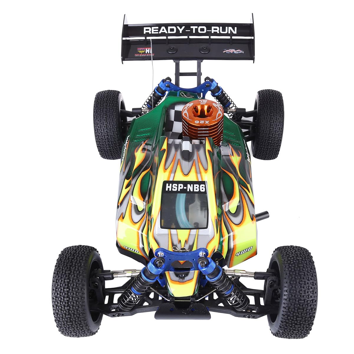 Samochód RC w skali 1:8, 2,4 G, 4WD, 70 km/h, szybki samochód terenowy RC z ponadwymiarowym zbiornikiem paliwa, silnik Nitro FC.26CXP (wersja RTF)
