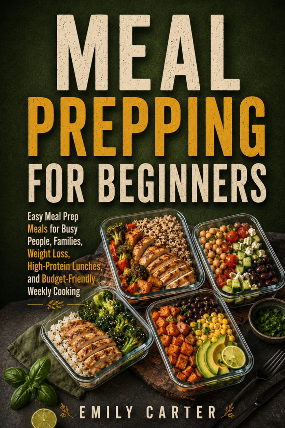 Meal Prepping for Beginners: Easy Meal Prep Meals for Busy People, Families, Weight Loss, High-Protein Lunches, and Budget-Friendly Weekly Cooking