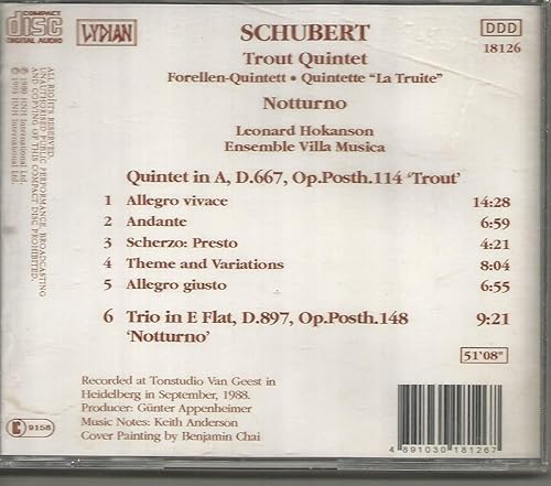 Miniatura 2 de Franz Schubert Trout QuintetNotturno