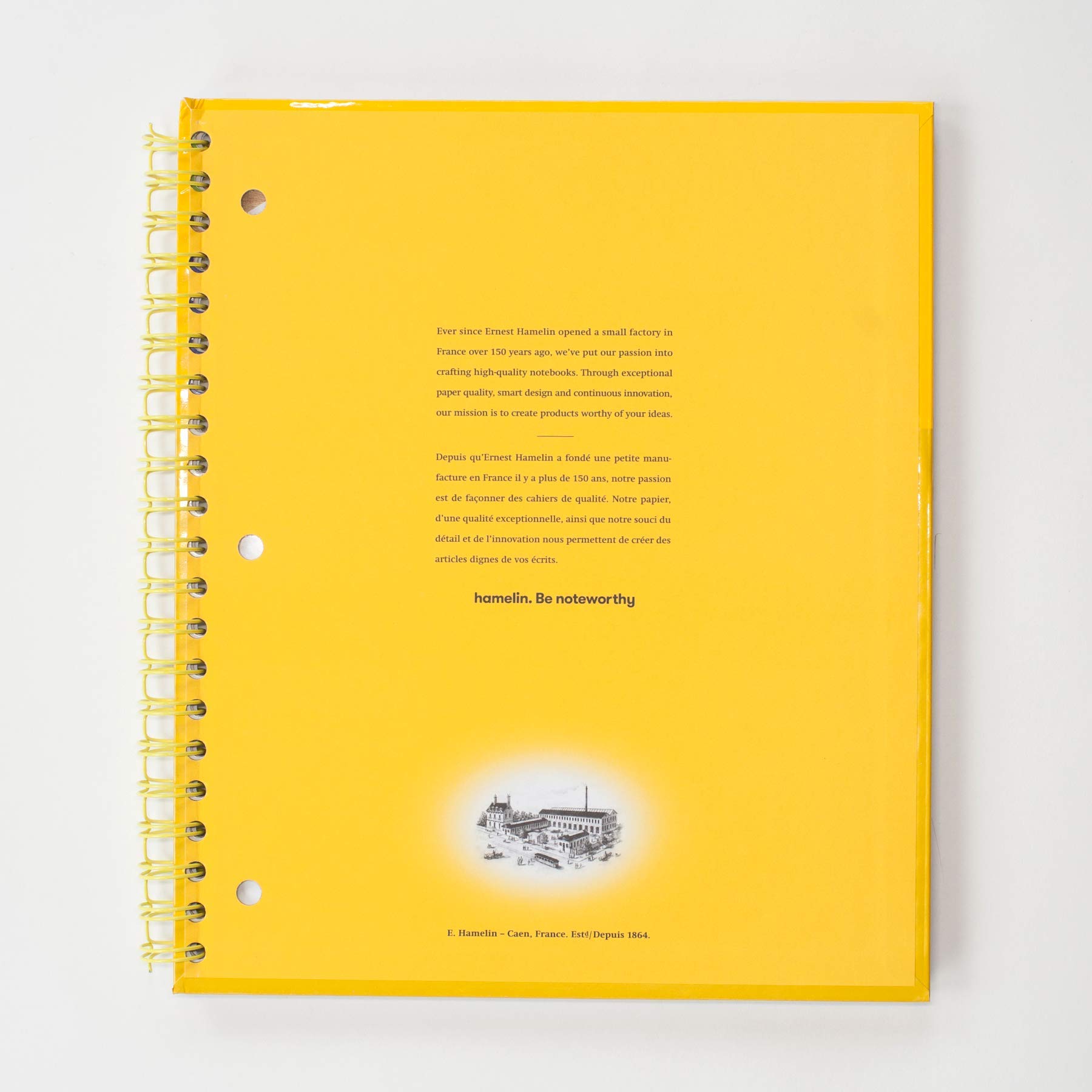 1 oggetto 8,5 x 11 quaderno a righe con rilegatura a spirale. 8.5"x11" SUNSHINE Yellow