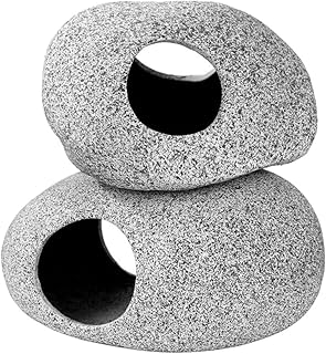 generic 2 Pçs Esconderijo Habitat Peixes Abrigo Tanque Acessórios Decorações Jogando Caverna Cavernas Lugar Realista Escondendo Pedra Aquário Paisagem Esconderijo Casa De Criação De