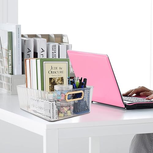 Miniatura 5 de Bringer Contenedor de almacenamiento de plástico transparente, paquete de 4 contenedores multiuso