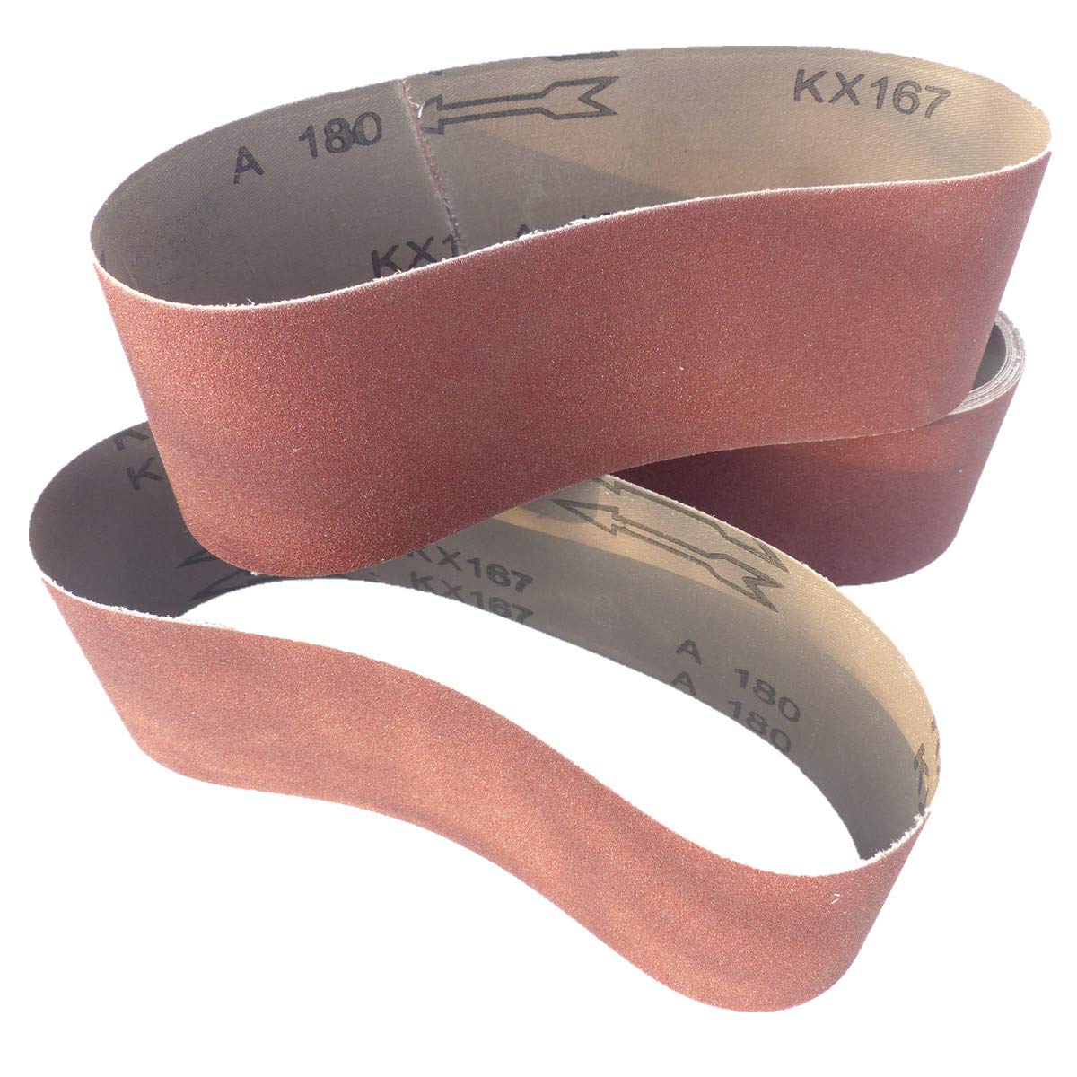 20 pezzi nastri abrasivi 75 mm x 533 mm grana P100 tessuto nastri abrasivi nastro abrasivo tessuto nastri abrasivi levigatrice a nastro BOHRFUX