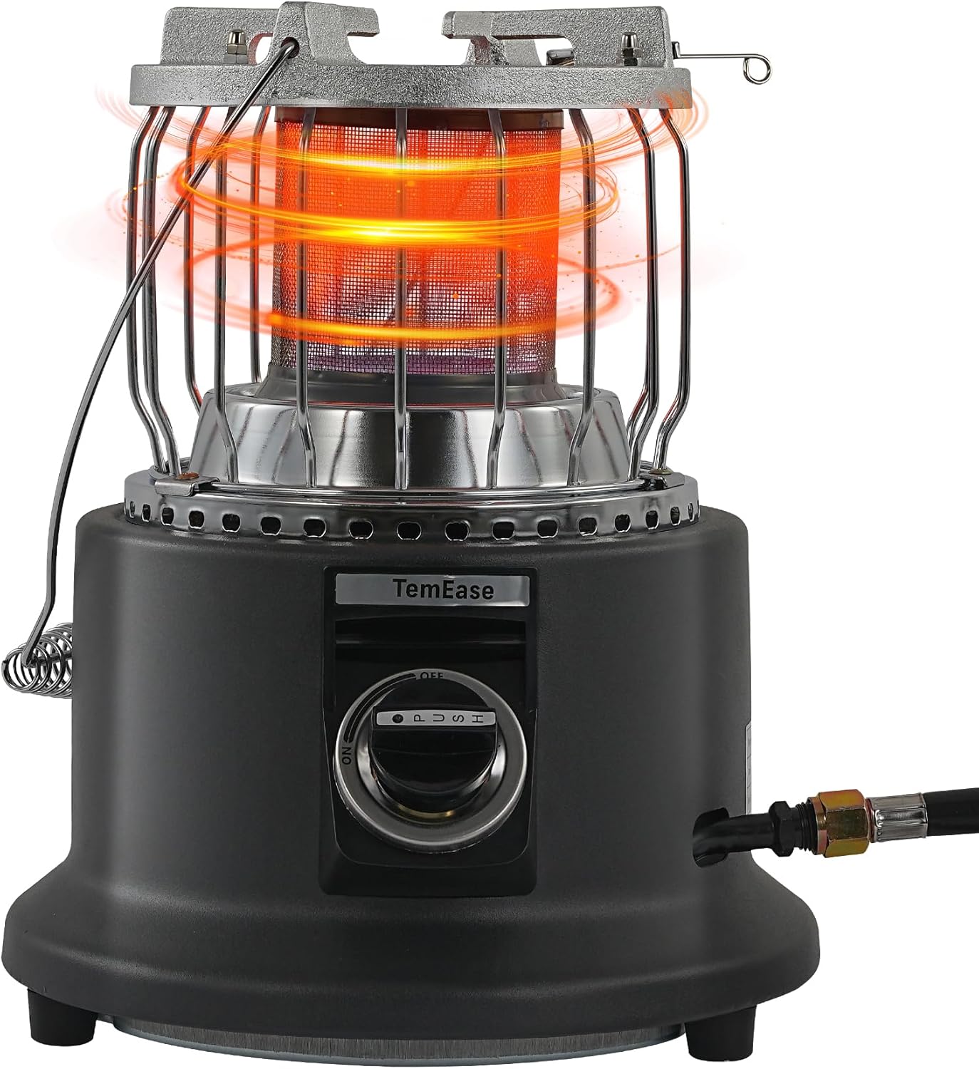 2-in-1 Portable Propane Heater Indoor & Outdoor & Stove, 13000 BTU Propane Tent Heater for Camping, ODS/Tip-Over/Flame-Out Safety, 360° Heat, Cooktop for Boiling Water/Heating Food, Regulator Hose