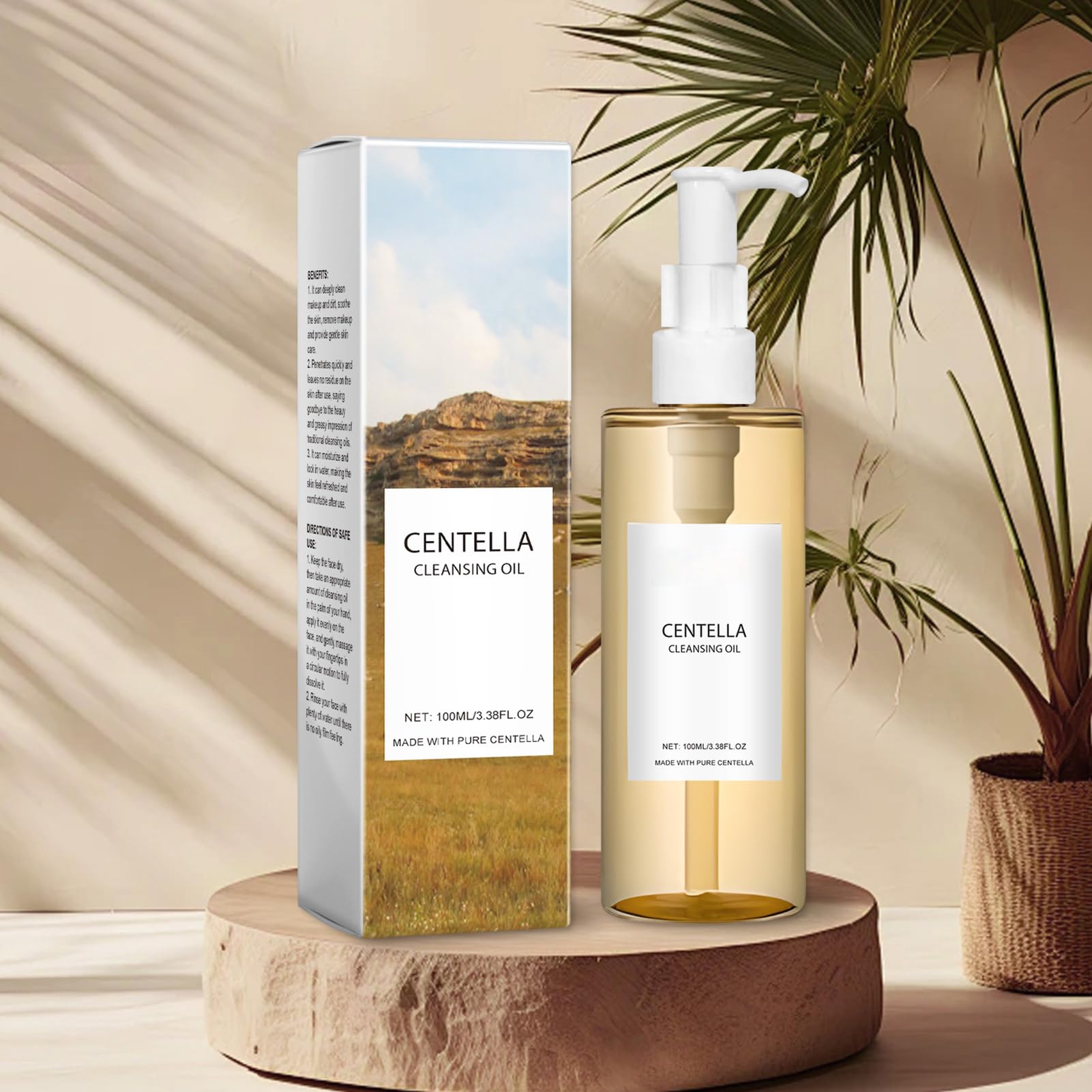 Sonew Sonew Huile Nettoyante Centellas, Nettoyant Doux pour le Visage avec Vitamine E et Extrait de Centellas pour le Démaquillage, 100 Ml (100ml) (100ml)