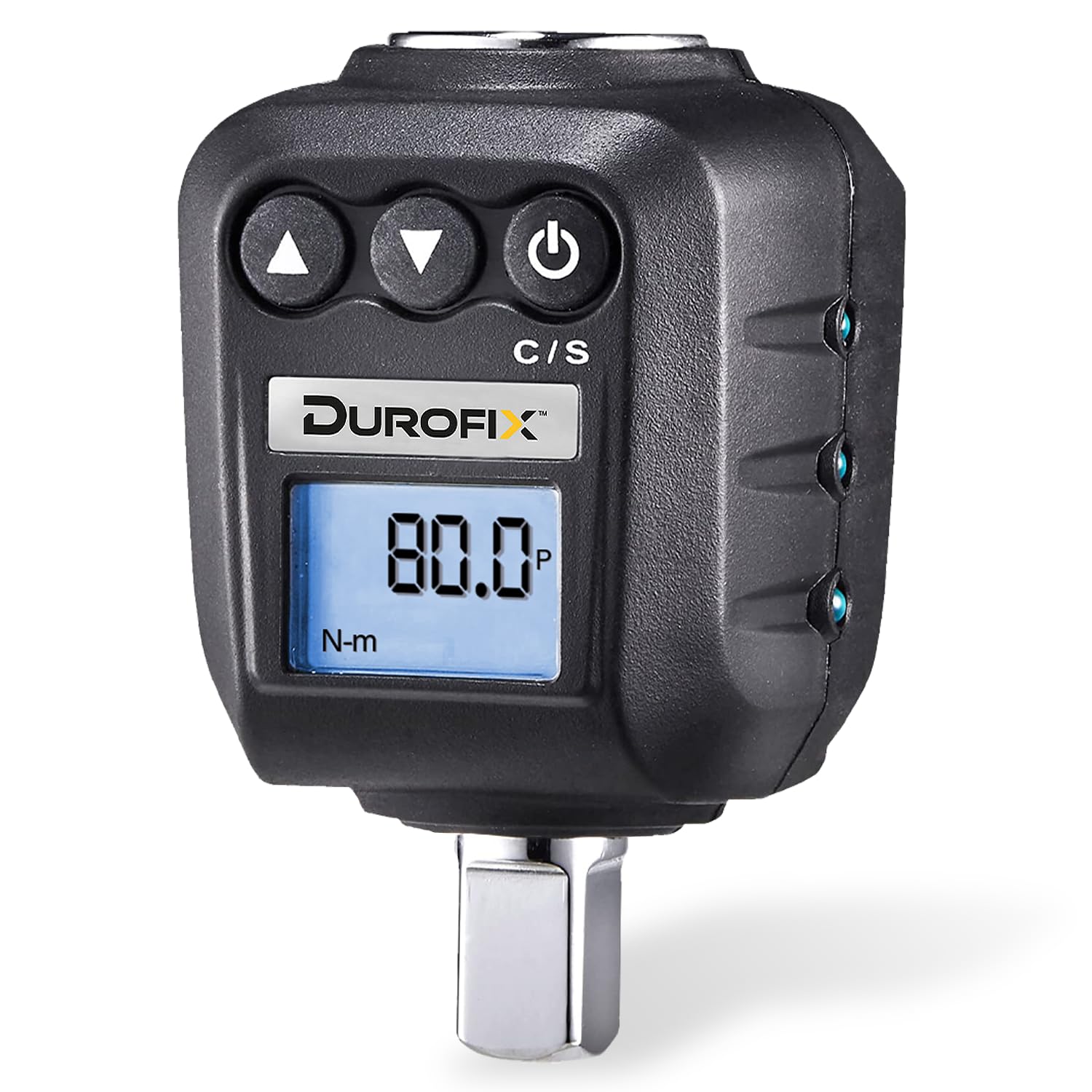 Durofix Black Rm602-3 3/8” Digital Torque Adapter (8-80 Nm) With Buzzer, Led Flash Notification, Protective Case & Iso 6789 Standards With Certificate Of Calibration