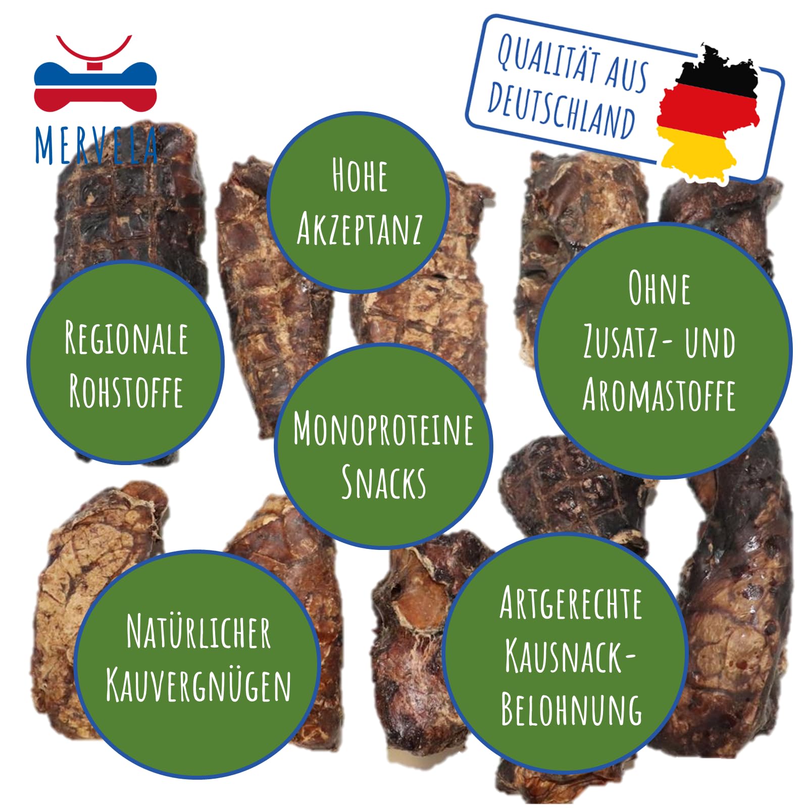 pulmón de Caballo | 100% Puro Caballo | 1.000 Gramos | Pulmón seco de Caballo | Calidad de Alemania | Ideal para Perros hipoalergénicos, alérgicos y sensibles