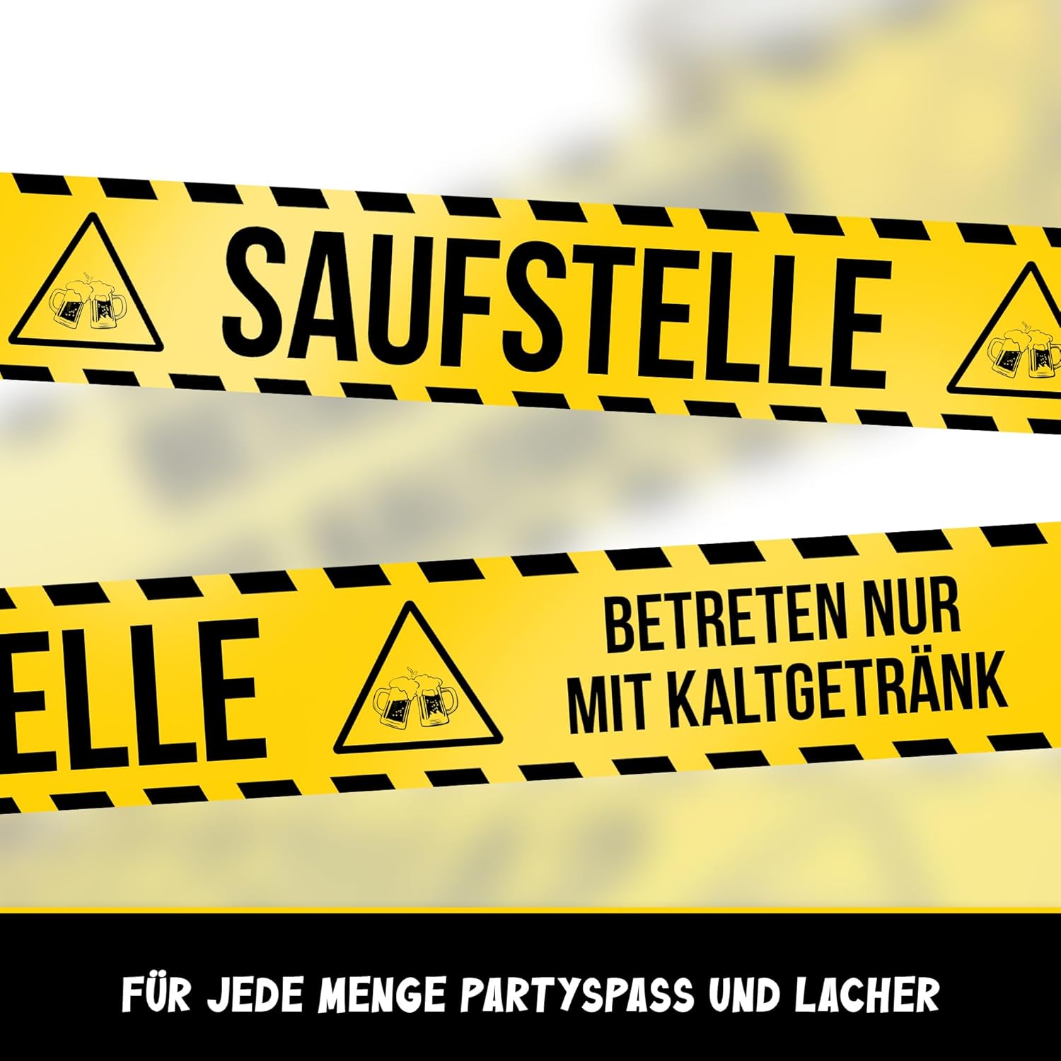 Kreative Party-Dekoration: Das lustige „Saufstelle“ Absperrband für deine nächste Feier!