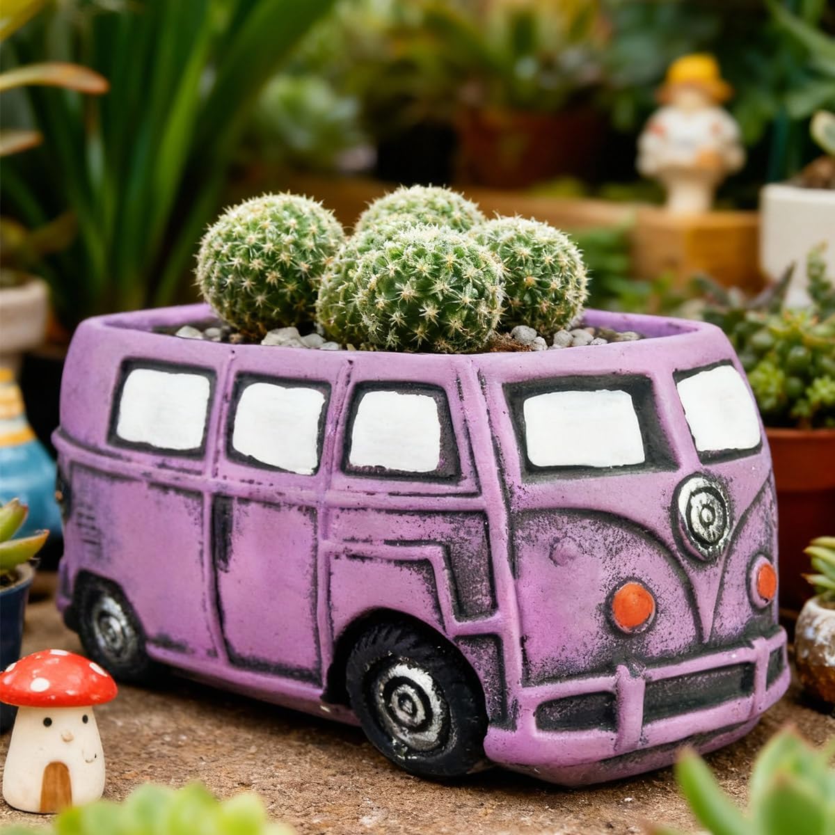4 Pack Colorful Planters Pots, Indoor Small Plants Pots with Drainage Hole, Decor Garden Pot for Succulents Planter Cactus