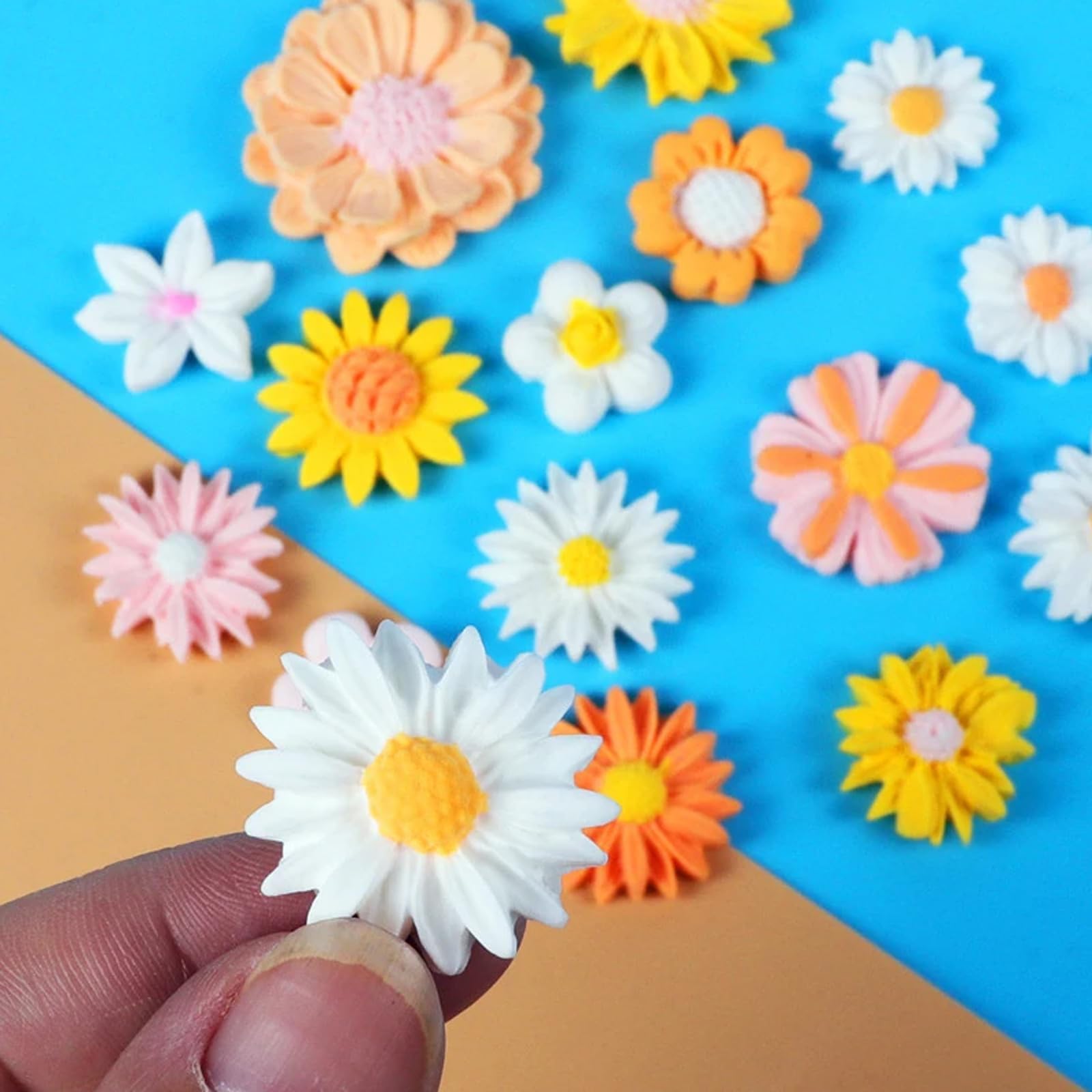 Gänseblümchen Silikonform Mit Loch – 7 Cm, Für Kerzen, Seife, Schokolade & DIY (weiß, 1 Stück)