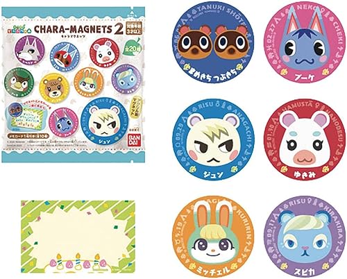 Bandai Shokugan Shokugan - Animal Crossing New Horizons Chara Magnet 2 (caja de 14), imán Chara