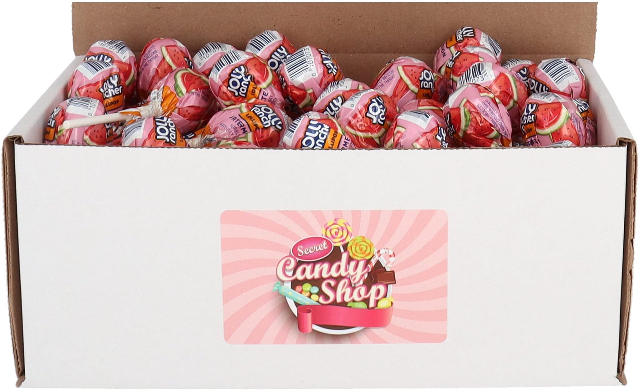 SECRET CANDY SHOPJolly Rancher Pops Lollipops Lollies in a Box (Watermelon, Pack of 40)