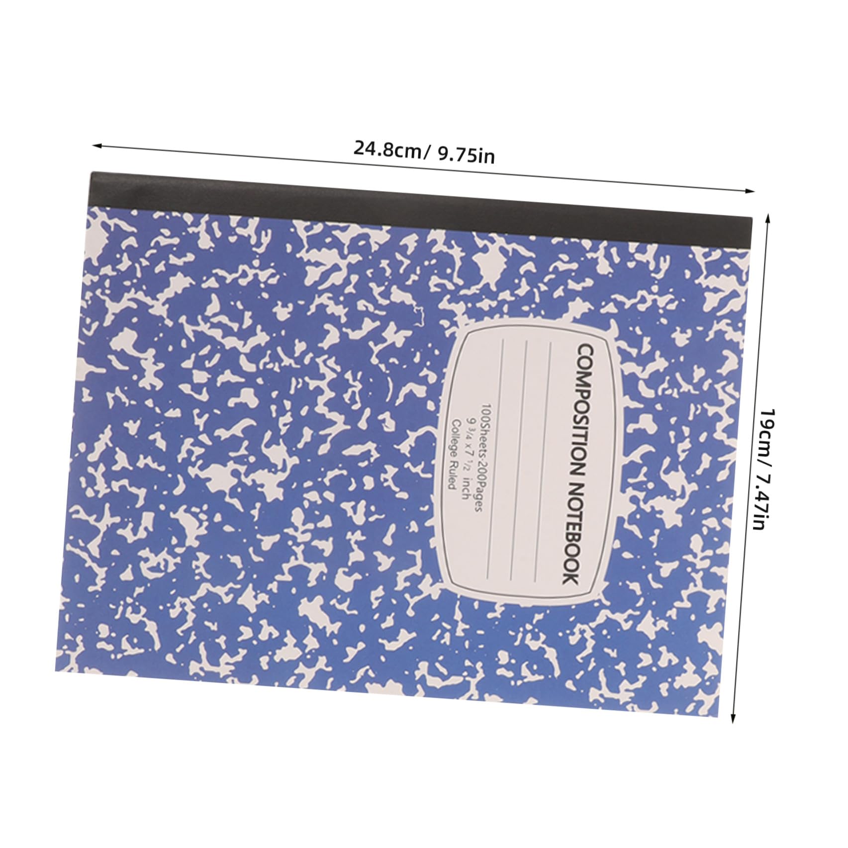 5Er-Packung B5 College Ruled Zusammengestelltes Notizbuch 100 Blatt