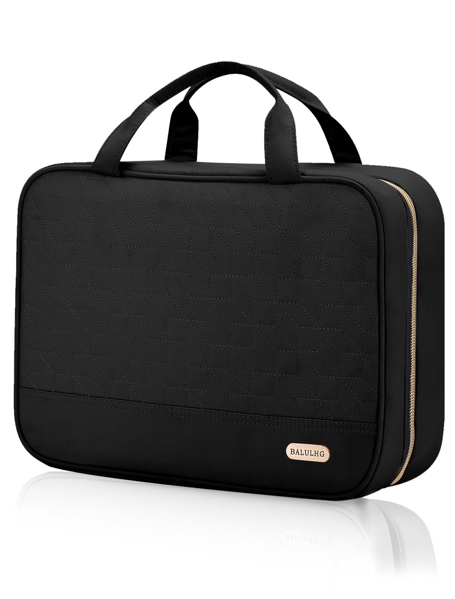 BALULHG Travel Toiletry Bag for Women with Hanging Hook Traveling Essentials Organizer Water-Resistant Hanging Makeup and Toiletry Bag for Cosmetic