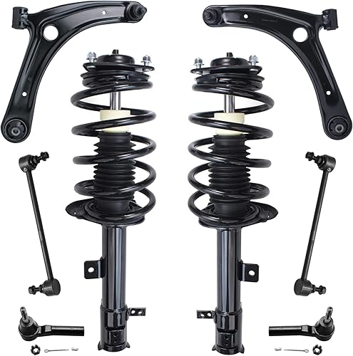 Miniatura 118 de Detroit Axle - Kit de suspensión delantera de 8 piezas para Toyota Sienna 2004-2010, brazos de control inferiores con rótulas interiores exteriores