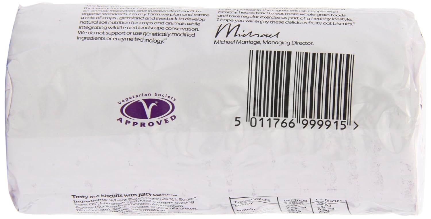 Doves Farm Organic Fruity Oat Biscuits 200 g (Pack of 6)
