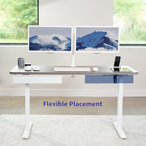 Miniatura 8 de VIVO DESK-AC03A-22W - Cajón extraíble deslizante montado debajo del escritorio de 22 pulgadas sin carcasa para escritorio de oficina, organizador de